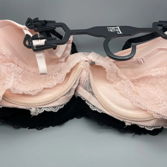 Felina Lace w/ Mesh Inset and Micro Light Lift Pushup Bra Pack of 2, Multi Sizes - Picture 9 of 16